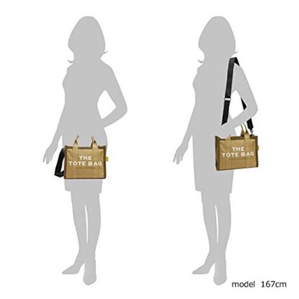 Marc Jacobs Canvas Tote in Tan with White Logo - Picture 12 of 15